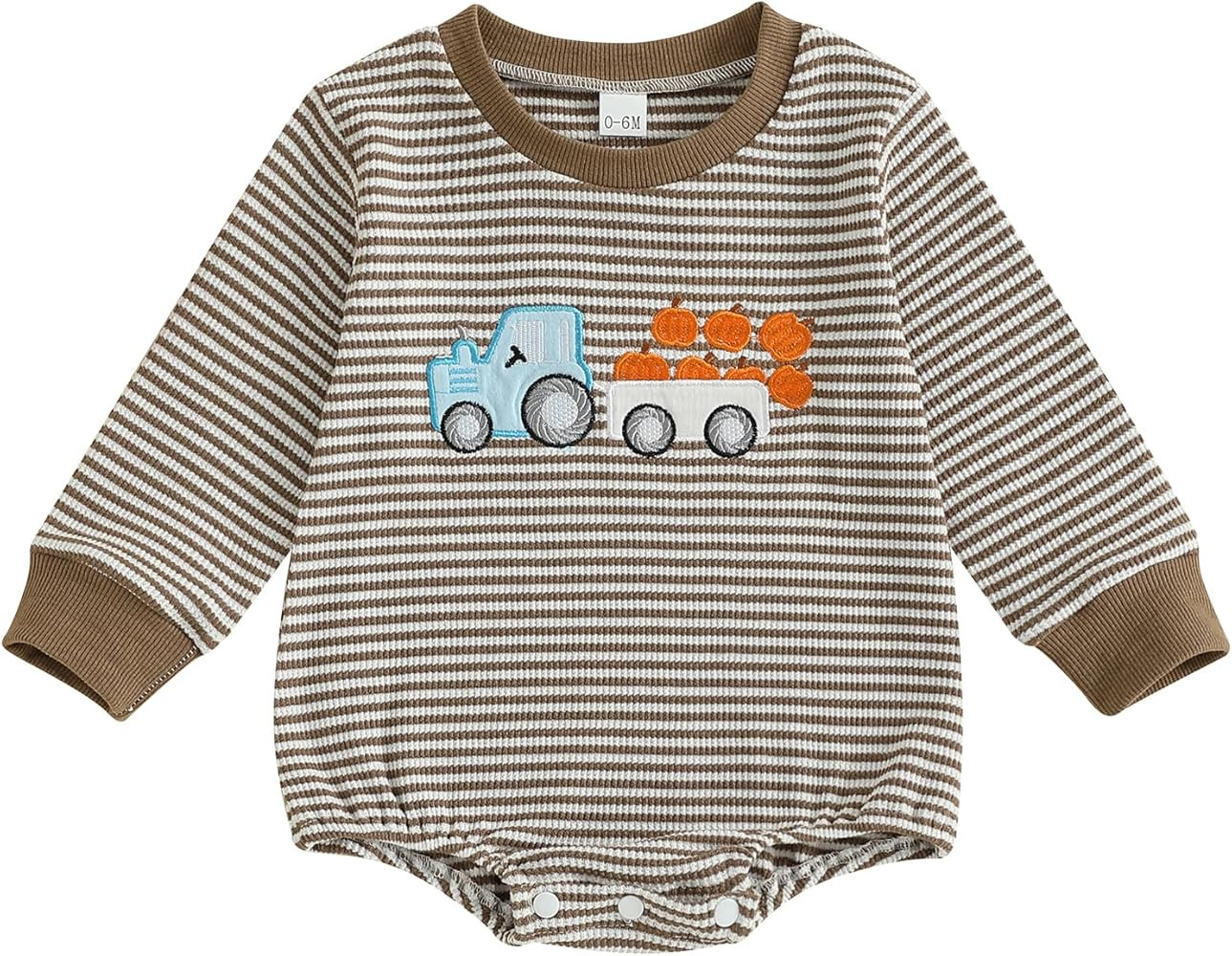 VISGOGO Unisex Baby Boy Girl Romper Waffle Newborn Infant Onesie Clothes Long Sleeve Bubble Overs... | Amazon (US)