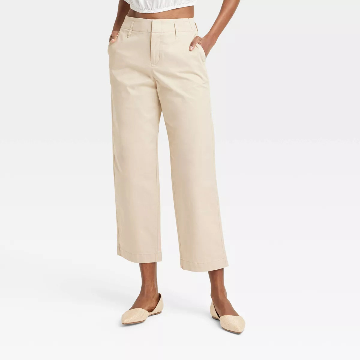 Women's High-Rise Straight Ankle Chino Pants - A New Day™ | Target