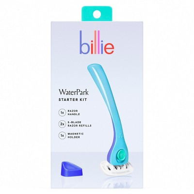 Billie Women's Waterpark Razor Kit - 1 Handle + Magnetic Holder + 2 Blade Refills | Target