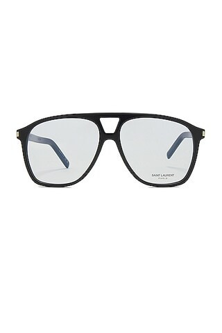 Saint Laurent SL 596 Dune Optical Eyeglasses in Black | FWRD 