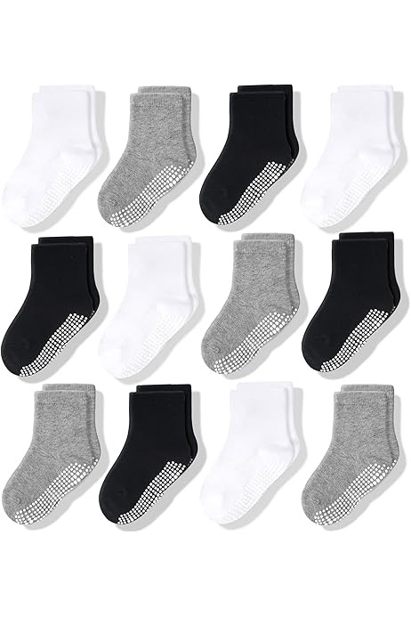 Fruit of the Loom Baby 14-Pack Grow & Fit Flex Zones Cotton Stretch Socks - Unisex, Girls, Boys | Amazon (US)