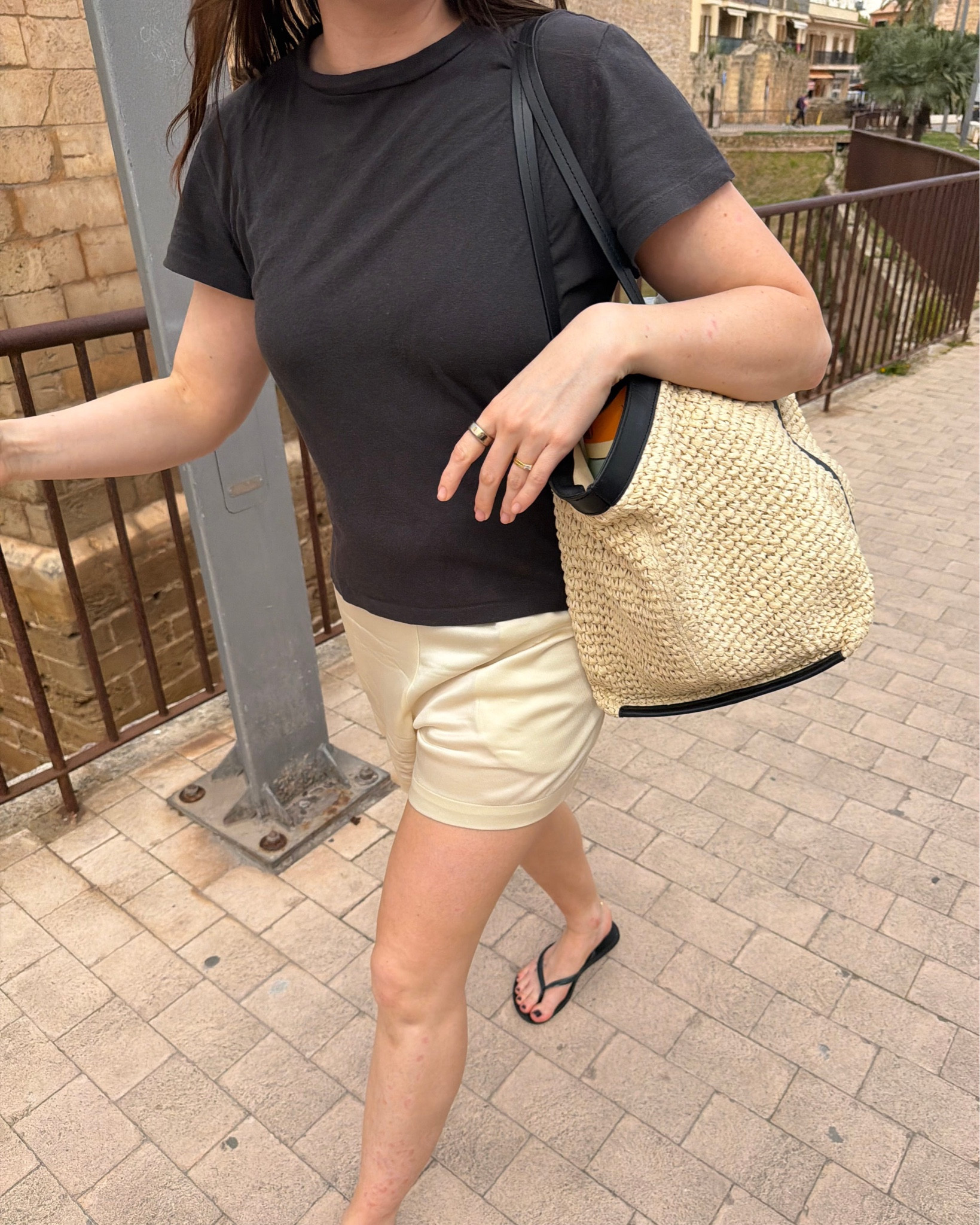 Holiday OOTD styling satin silk style shorts

#LTKspring #LTKsummer #LTKstyletip