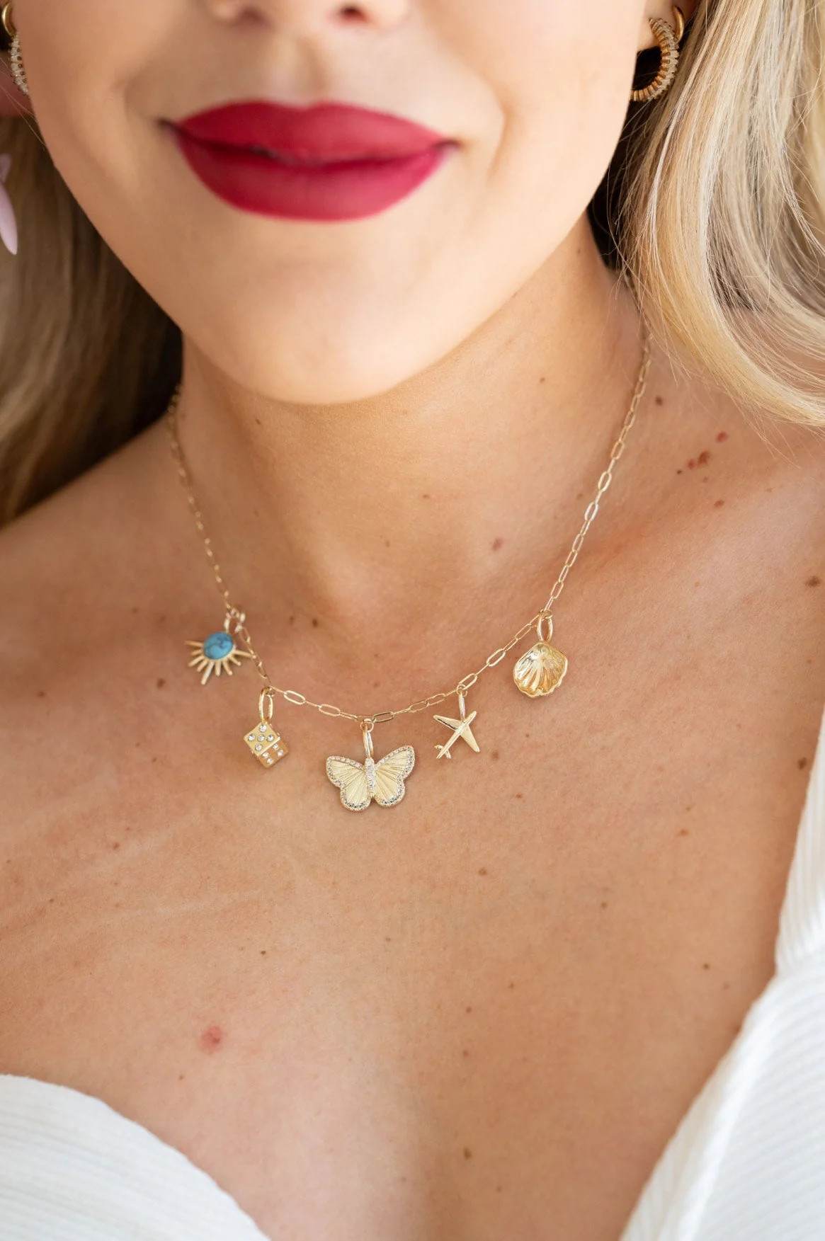 The Morgan Charm Necklace | The Sis Kiss
