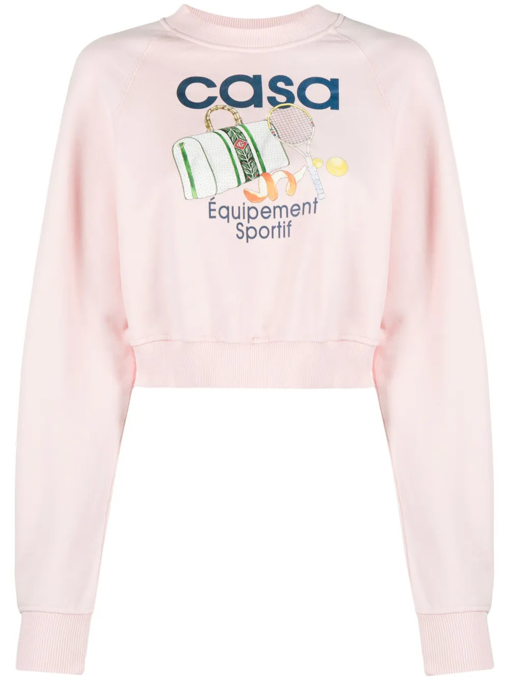 Casablanca Equipement Sportif Organic Cotton Sweatshirt - Farfetch | Farfetch Global