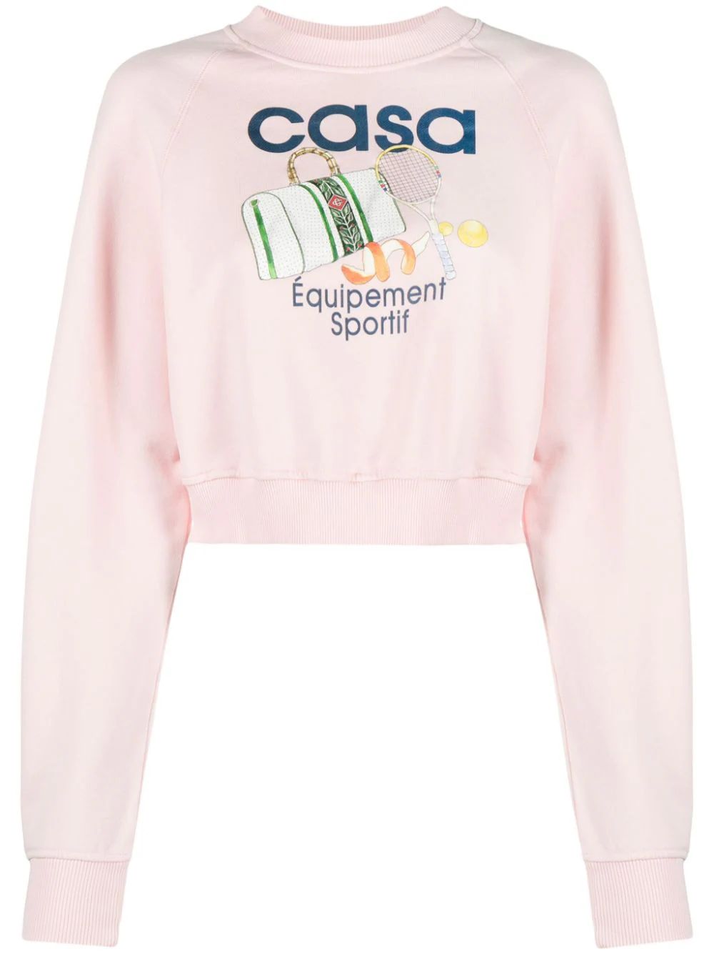 Casablanca Equipement Sportif Organic Cotton Sweatshirt - Farfetch | Farfetch Global
