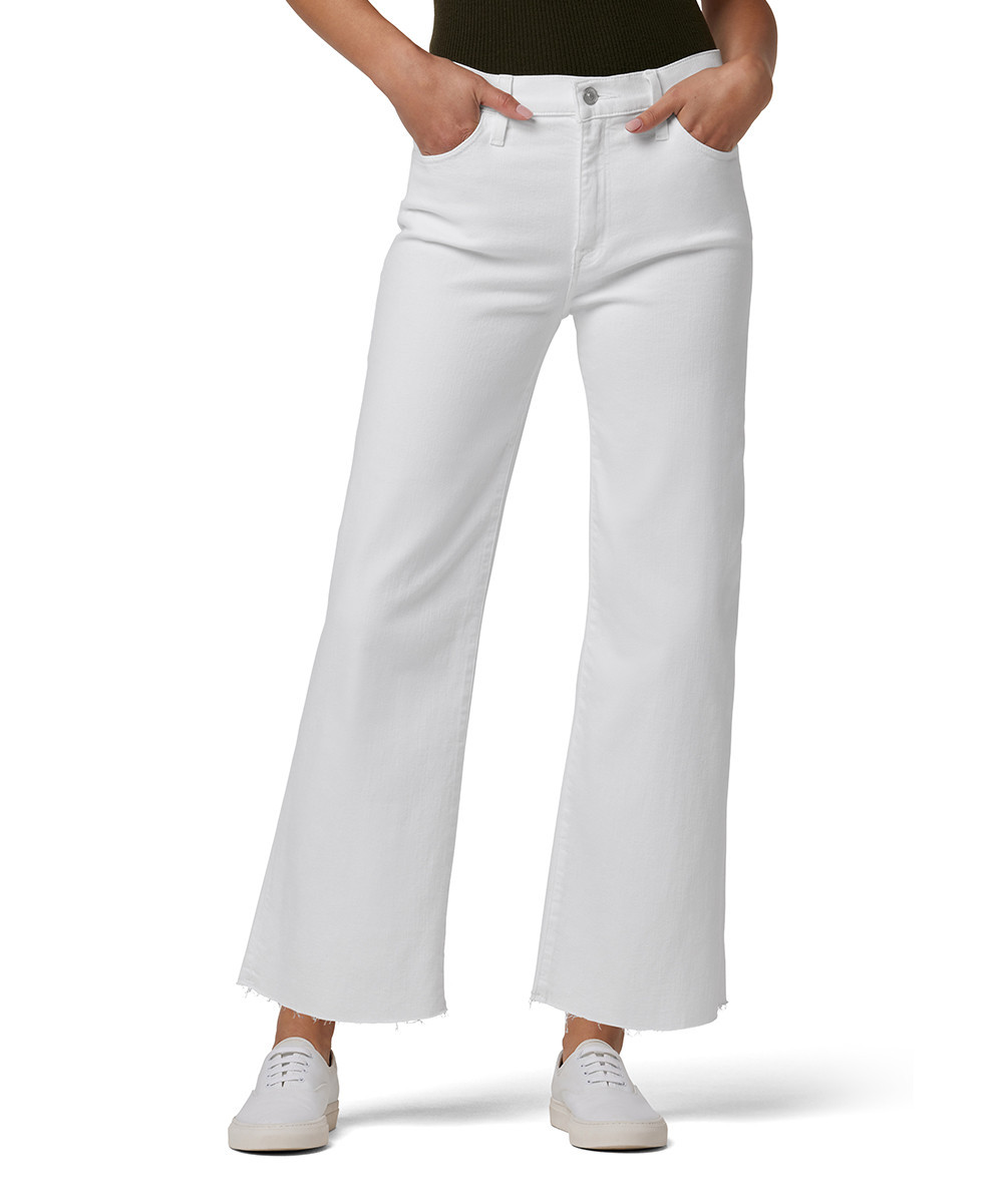 Hudson Women's Denim Pants and Jeans WHITE - White Rosalie Wide-Leg Jeans - Women | Zulily