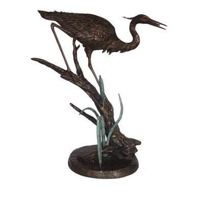 Bronze Heron-2 Fountain | Wayfair North America