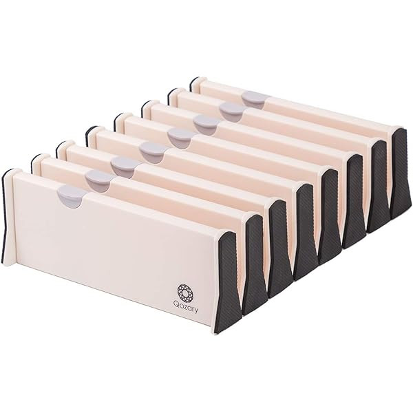 Drawer Dividers Organizer 4 Pack, Adjustable Separators 4" High Expandable from 11-17" for Bedroom,  | Amazon (US)