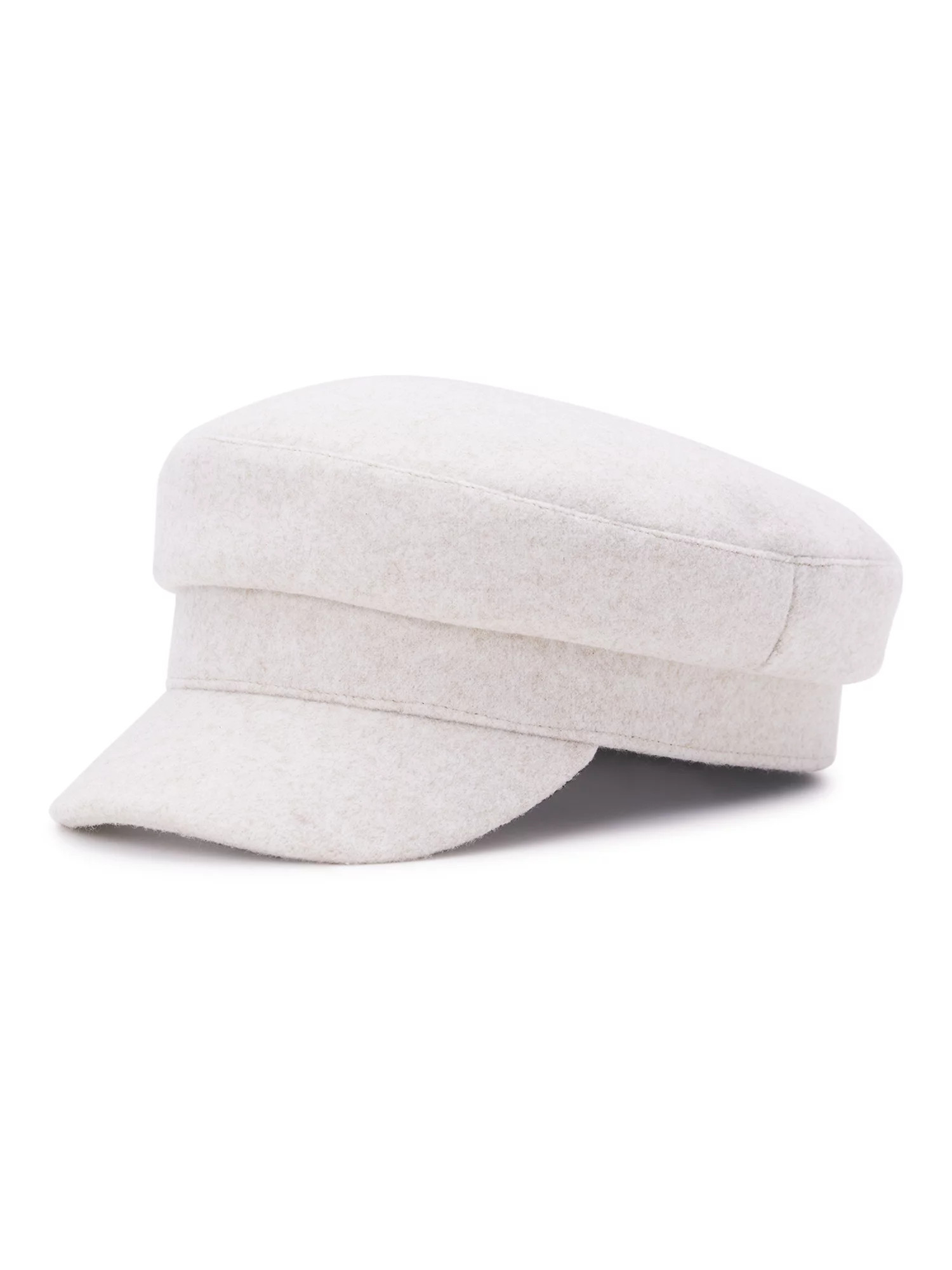 Time and Tru Women's Heathered Flannel Cabbie Hat, Winter White Oufit, Holiday Season Style, Xmas  | Walmart (US)