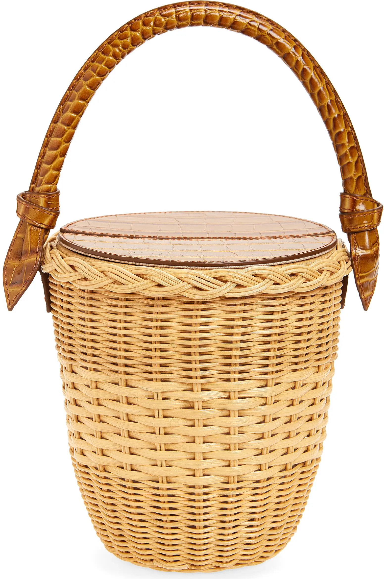 The Jane Cognac Rattan Shoulder Bag (Women) | Nordstrom | Nordstrom