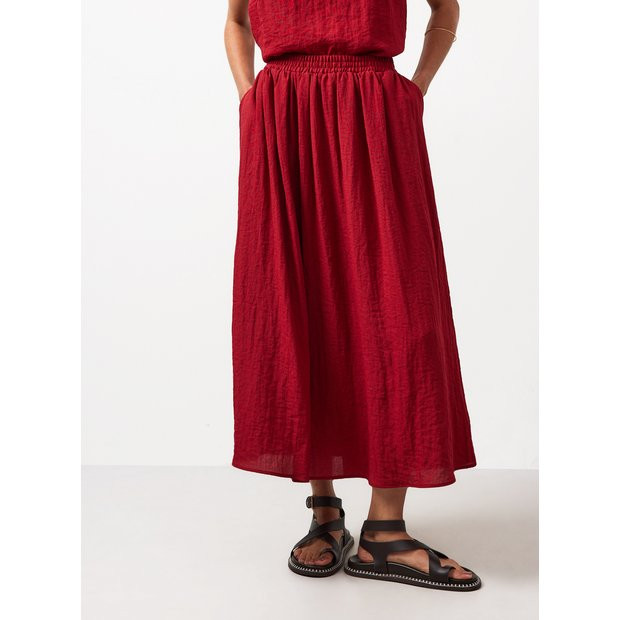 Buy Dark Red Full Co-ord Skirt 22 | Skirts | Tu | Tu Clothing
