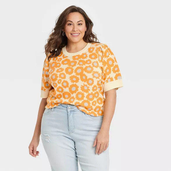 Women's Plus Size Crewneck Pullover Sweater - Ava & Viv™ | Target