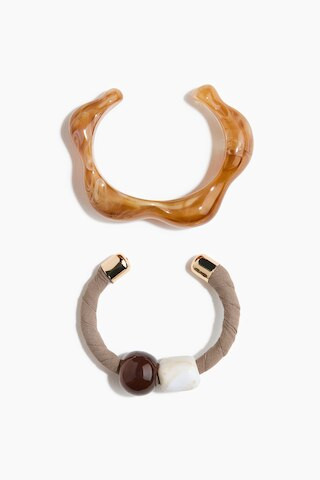 H & M - 2-pack cuff bracelets - Brown | H&M (UK, MY, IN, SG, PH, TW, HK)