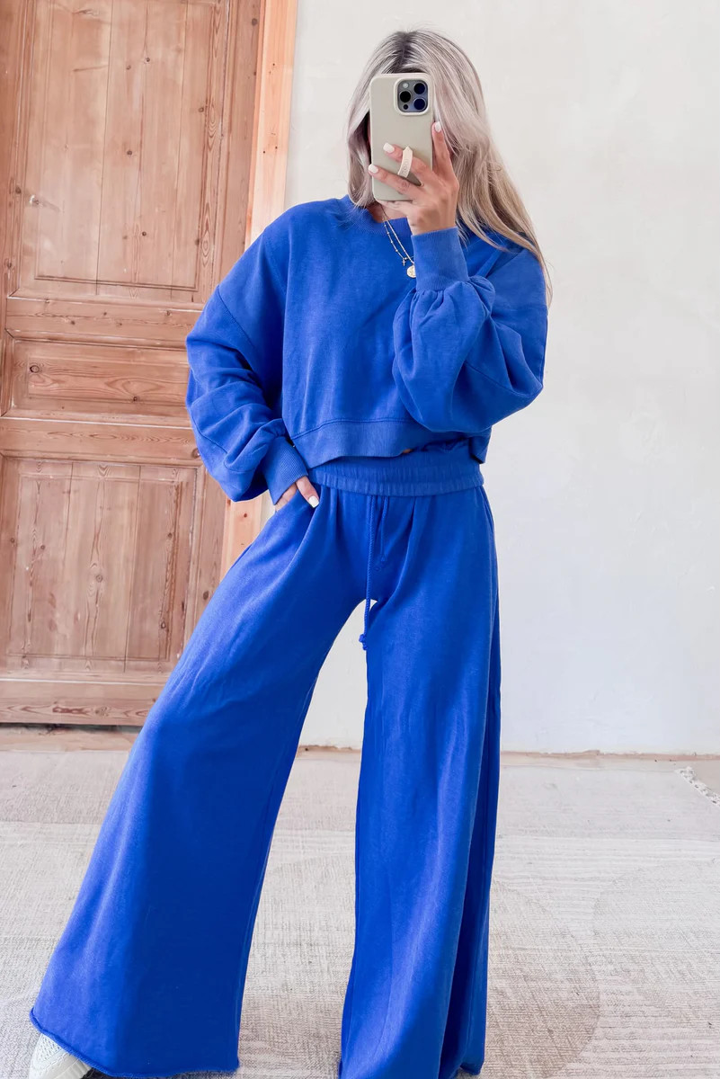 Showing Out Blue Sweatpants | CK Squared Boutique