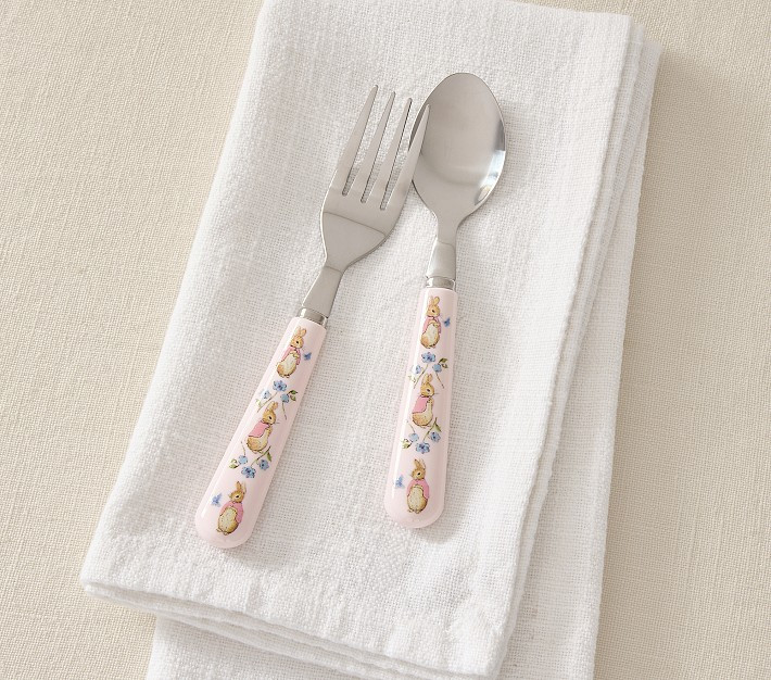 Peter Rabbit™ Flopsy™ Bunnies Utensils | Pottery Barn Kids