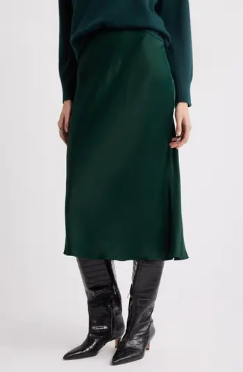 Nordstrom Bias Cut Satin Skirt | Nordstrom | Nordstrom