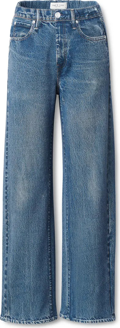 Miramar Wide Leg Cotton Fleece Sweatpant Jeans | Nordstrom