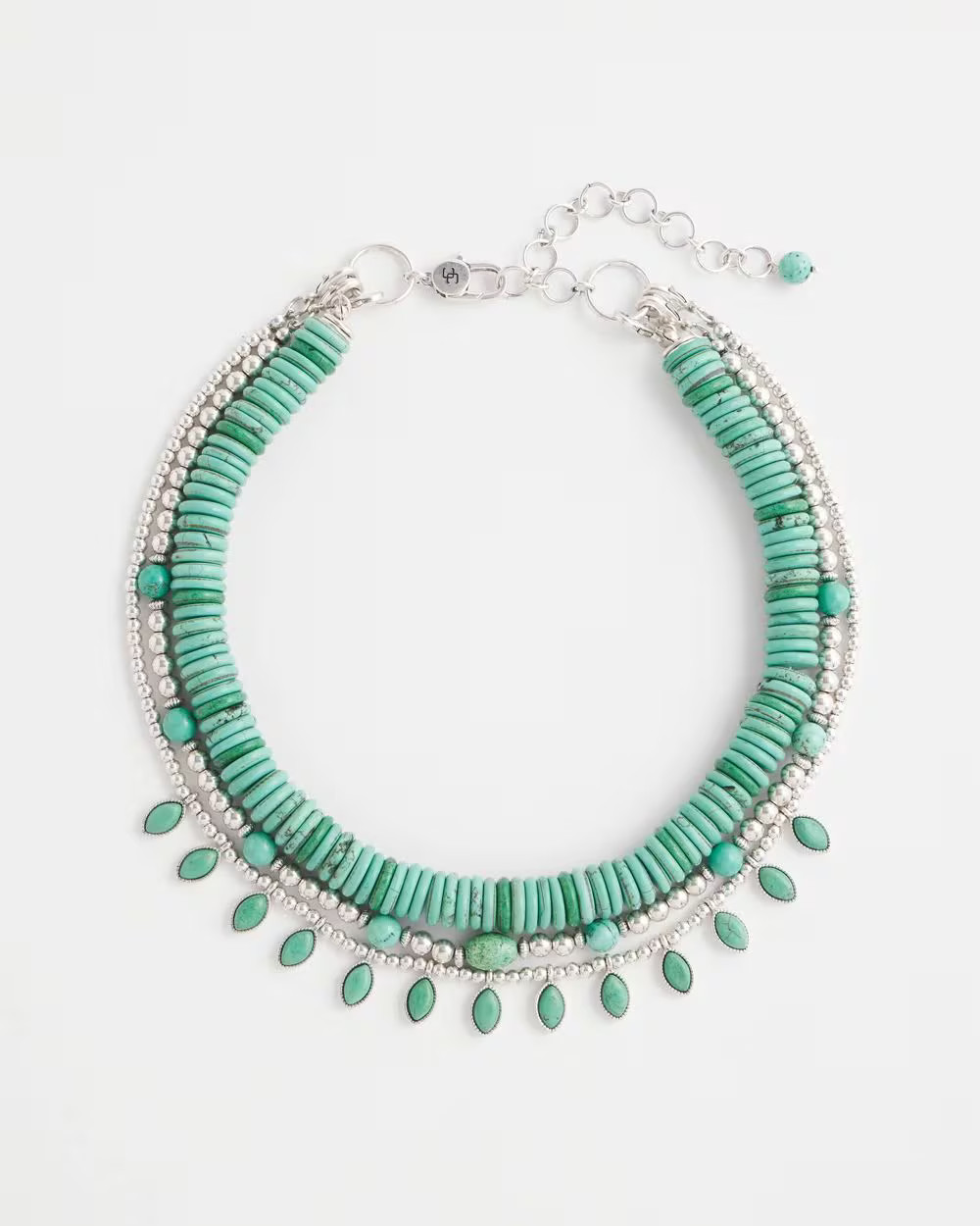 Chico's Originals Short Turquoise Stone Convertible Necklace | Chico's