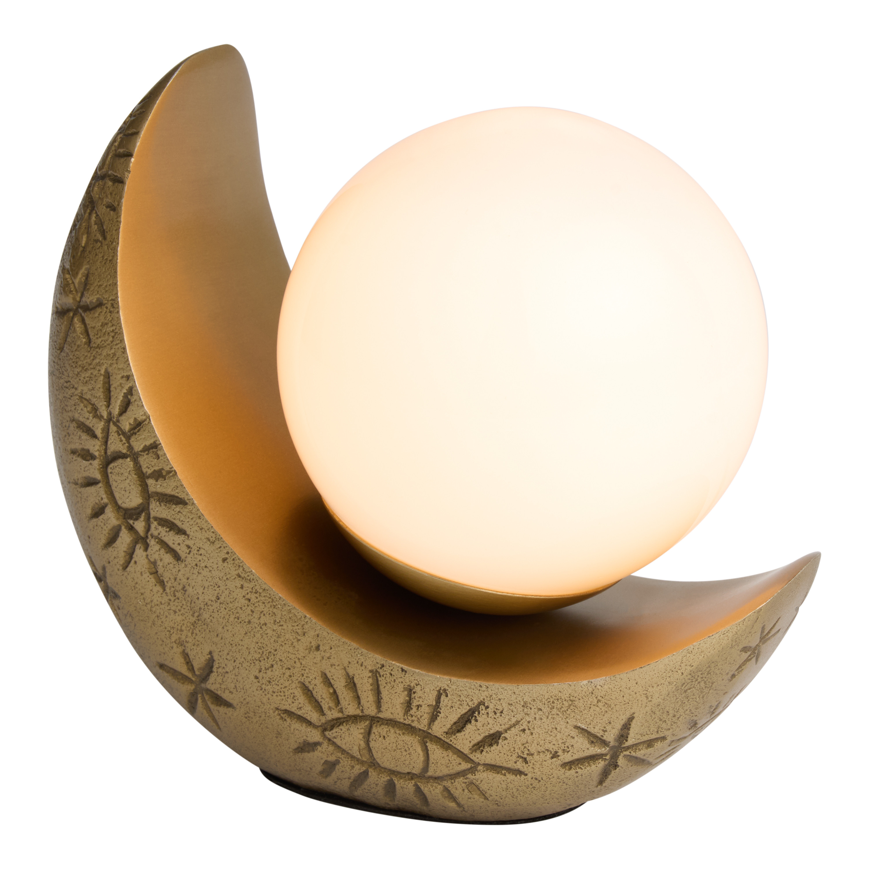 Antique Brass Mystic Moon Globe Accent Lamp | World Market