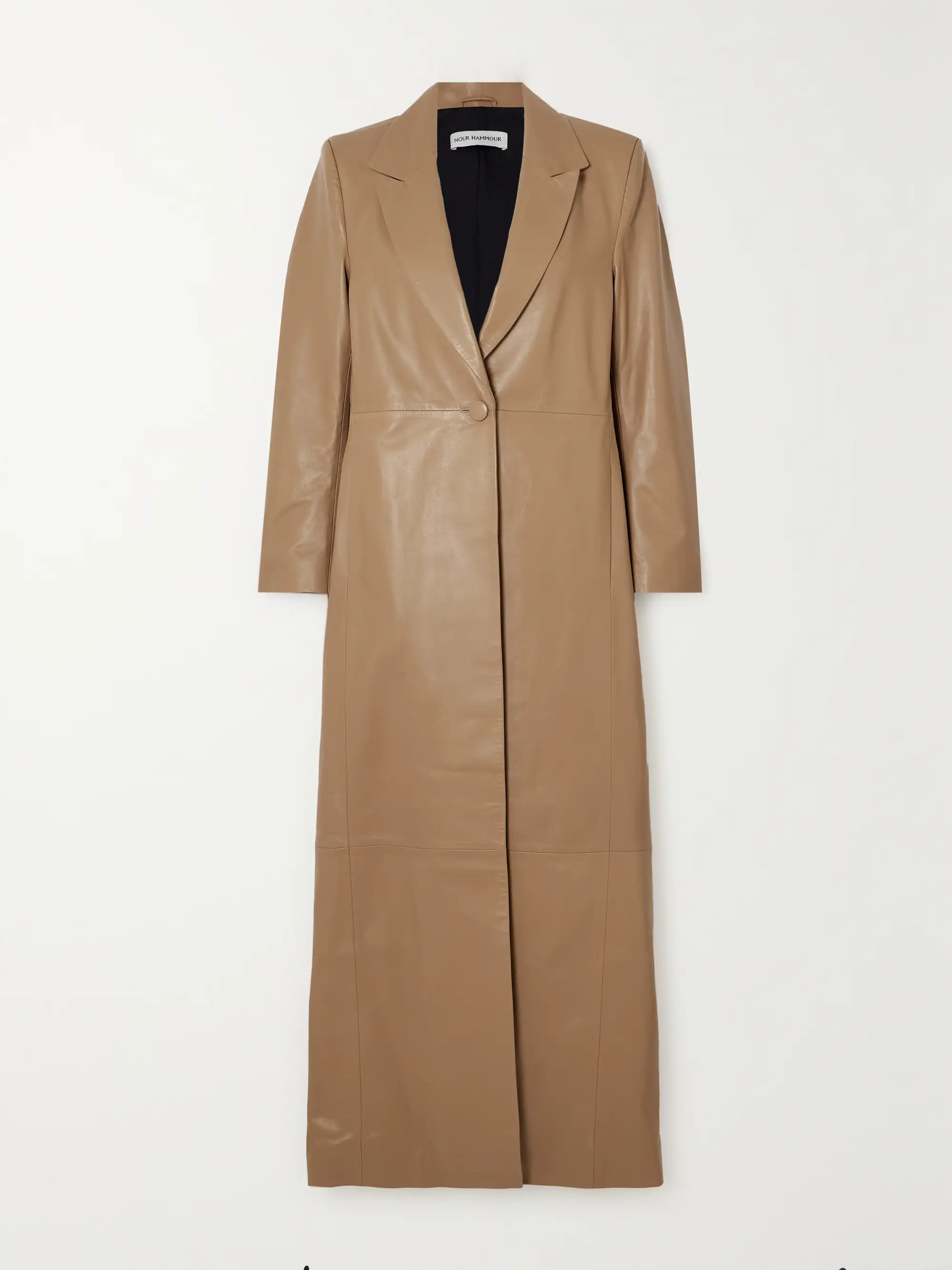 + NET SUSTAIN Laithan paneled leather coat | NET-A-PORTER (US)
