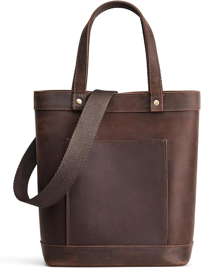 S-ZONE Leather Crossbody Bags for Women Tote Top Handle Handbag Purses Designer Satchel Shoulder ... | Amazon (US)