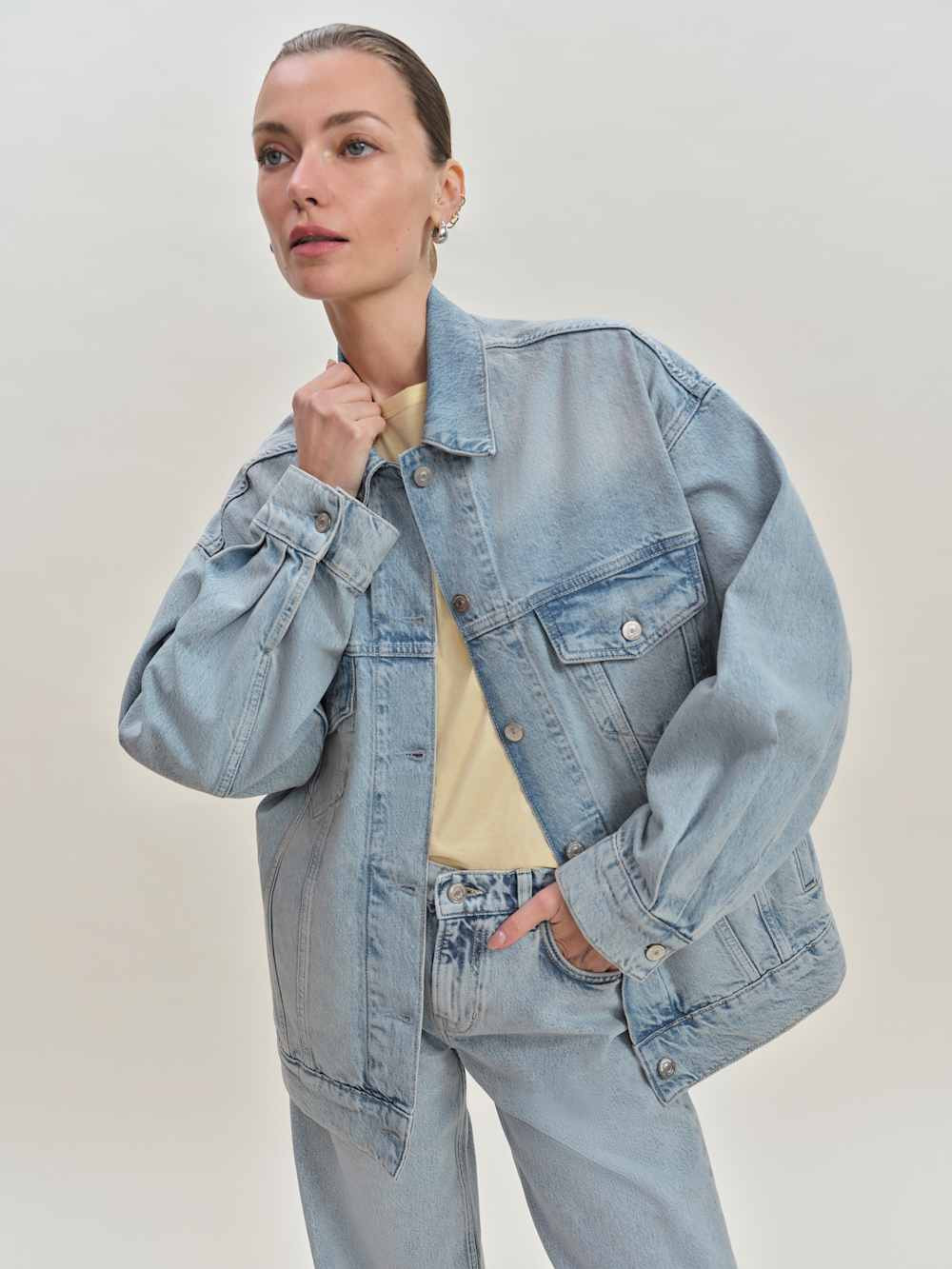 Brooks Oversized Denim Jacket | Reformation (Global)