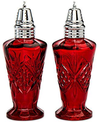 Godinger Dublin Red Salt & Pepper Set & Reviews - Flatware - Dining - Macy's | Macys (US)