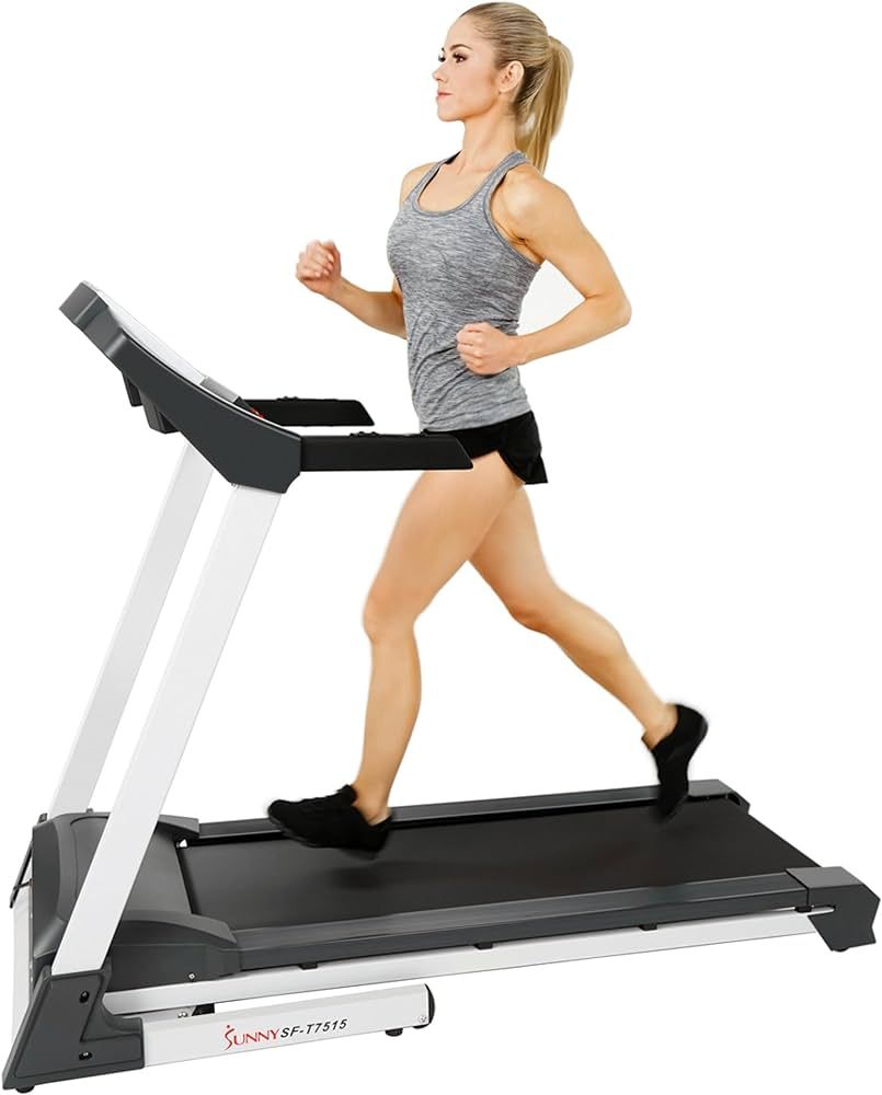 Sunny Health & Fitness Premium Treadmill with Auto Incline, Dedicated Speed Buttons, Double Deck ... | Amazon (US)