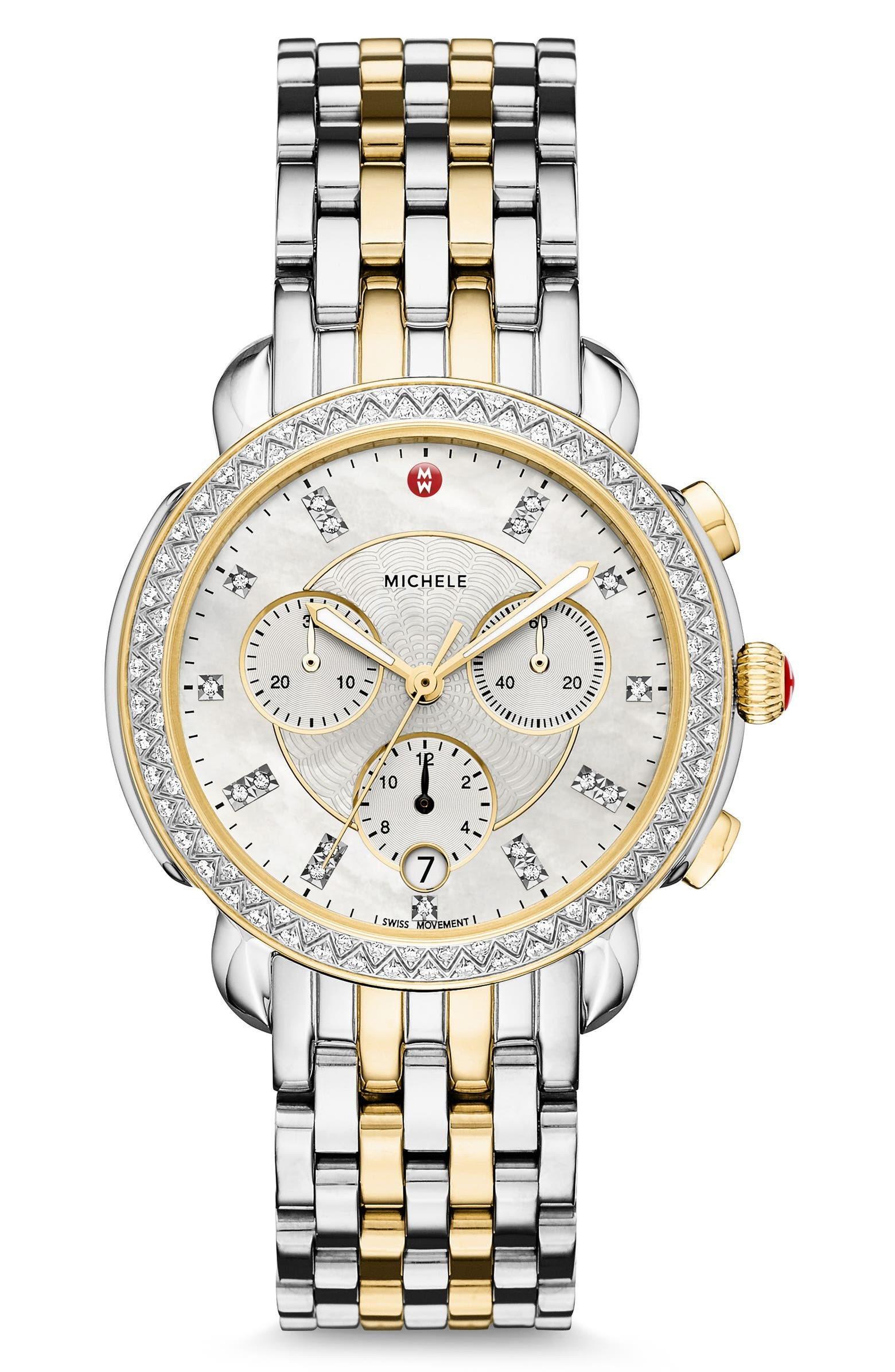 Sidney Chronograph Diamond Watch Head & Bracelet, 38mm | Nordstrom