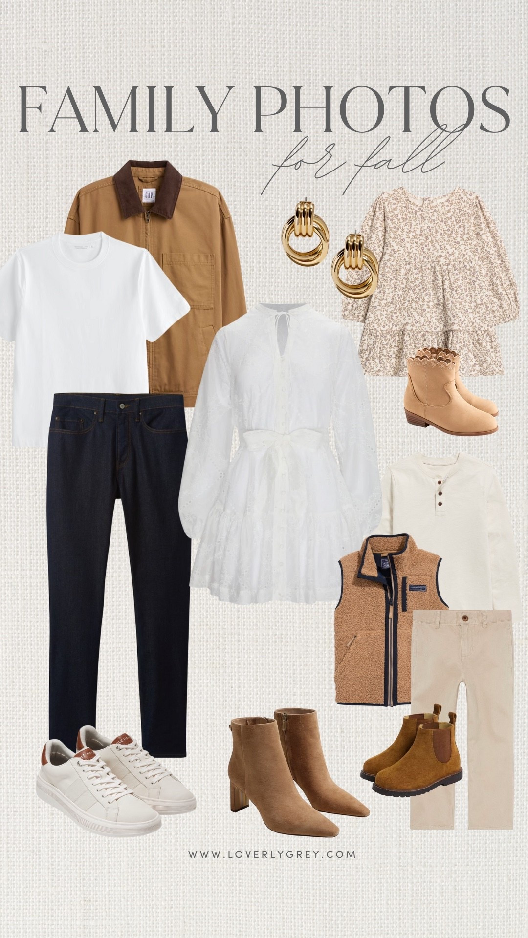 Timeless and elegant — these family photo outfit ideas in soft neutrals, whites, and tans create a classic, coordinated look that feels warm and effortless for the season! 

#FamilyStyle #FallFamilyPhotos #NeutralOutfits #ClassicStyle #CozyStyle #CoordinatedLooks #EffortlessStyle #EverydayChic #LTKStyle #FallOutfitInspo #TimelessStyle

#LTKMens #LTKKids #LTKFamily