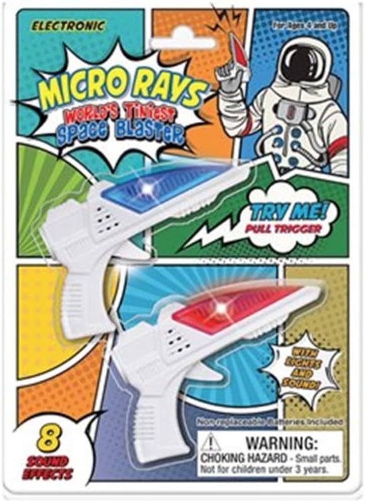 Loftus Mini Laser Guns Micro Ray Space Blaster - World's Tiniest - Lights & Sounds - Package (1 R... | Amazon (US)