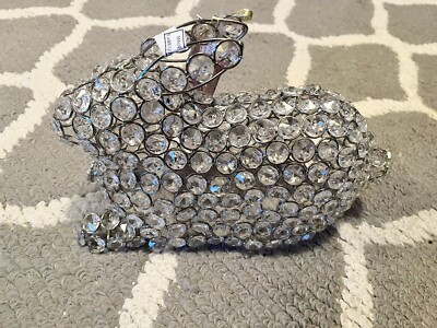 10” Crystal Beaded Rhinestone Gem Laying Rabbit: Easter Decor Crystal Gem Bunny  | eBay | eBay UK