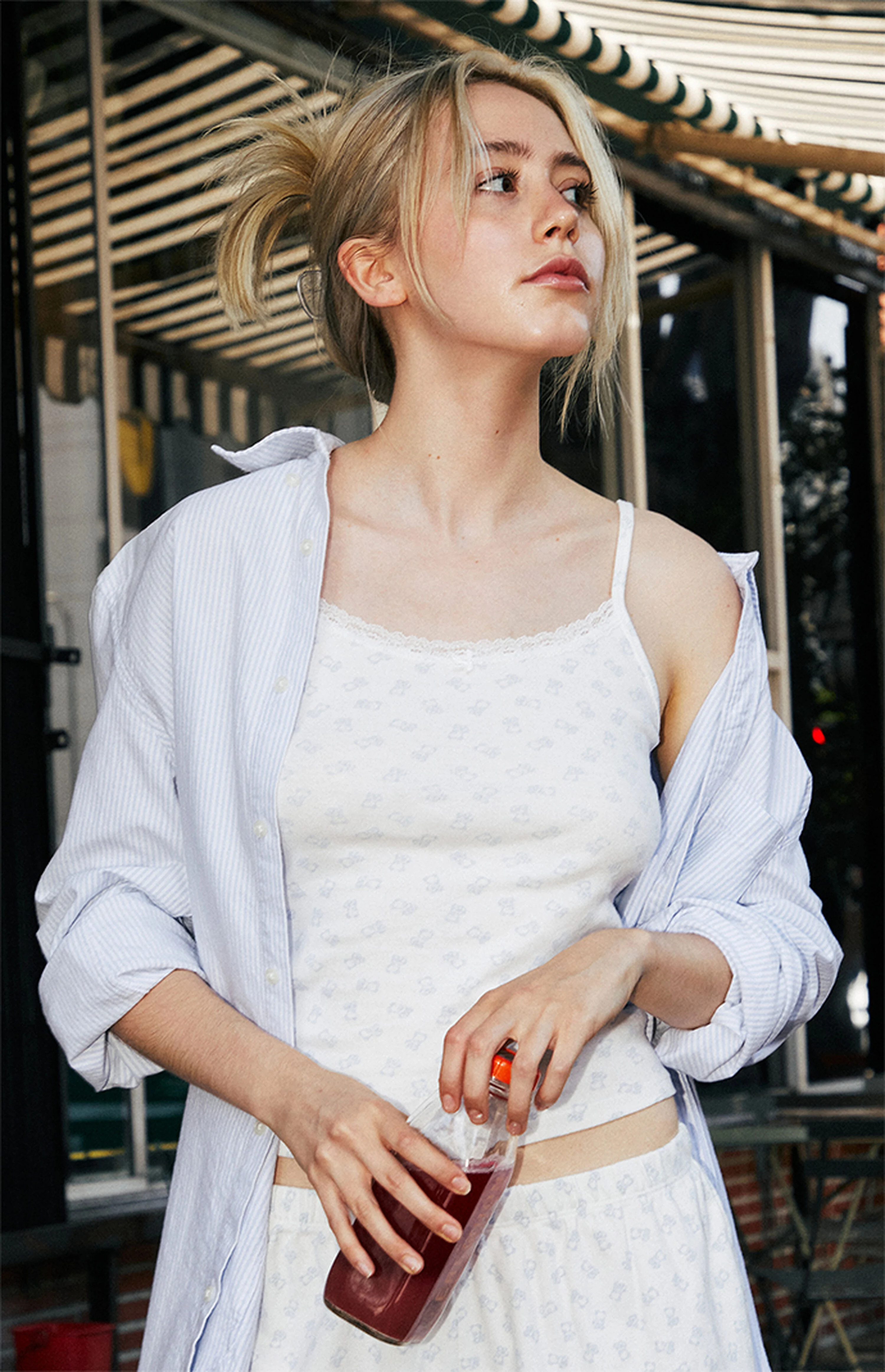 John Galt Bear Lace Skylar Pajama Tank Top | PacSun