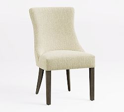 Hayes Non-Tufted Upholstered Dining Chair | Pottery Barn (US)