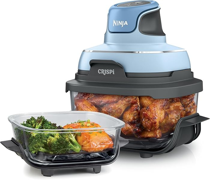Ninja Crispi 4-in-1 Portable Glass Air Fryer Cooking System, 4QT & 6Cup Glass Containers with Sto... | Amazon (US)