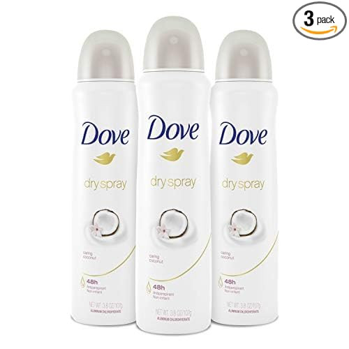 Dove Advanced Care Dry Spray Antiperspirant Deodorant Caring Coconut 3 Count For Women With 48 Ho... | Amazon (US)