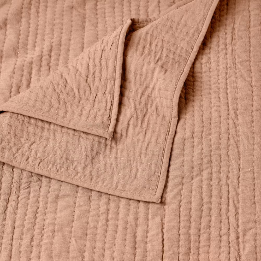 Stonewashed Pebbled Quilt - Desert Clay | Magnolia