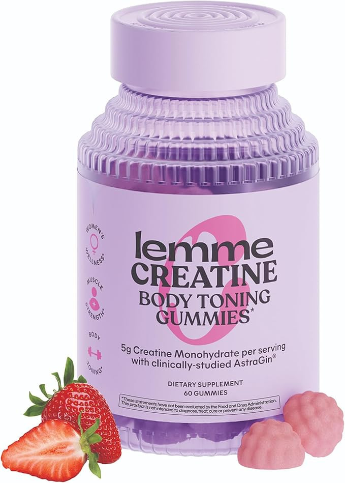 Lemme Creatine Monohydrate Gummies for Women and Men, 5g Dose to Support Lean Muscle, Strength, R... | Amazon (US)