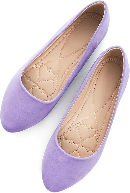 SAILING LU Women's Pointed Toe Ballet Flats Comfortable Solid Color Flat Shoes Casual for Women W... | Amazon (US)
