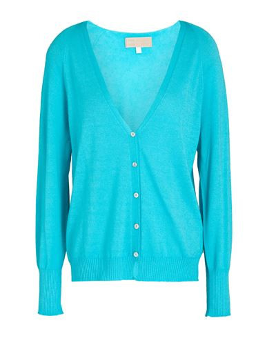 120% Lino Woman Cardigan Turquoise Size S Cashmere, Silk | YOOX (US)