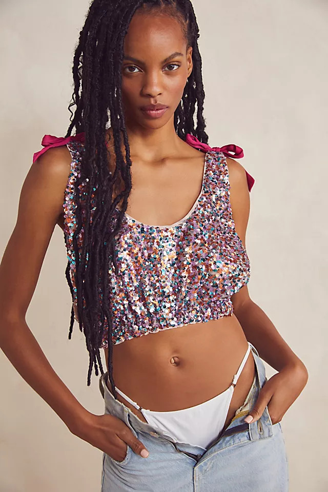 Big Night Sequin Crop | Free People (Global - UK&FR Excluded)