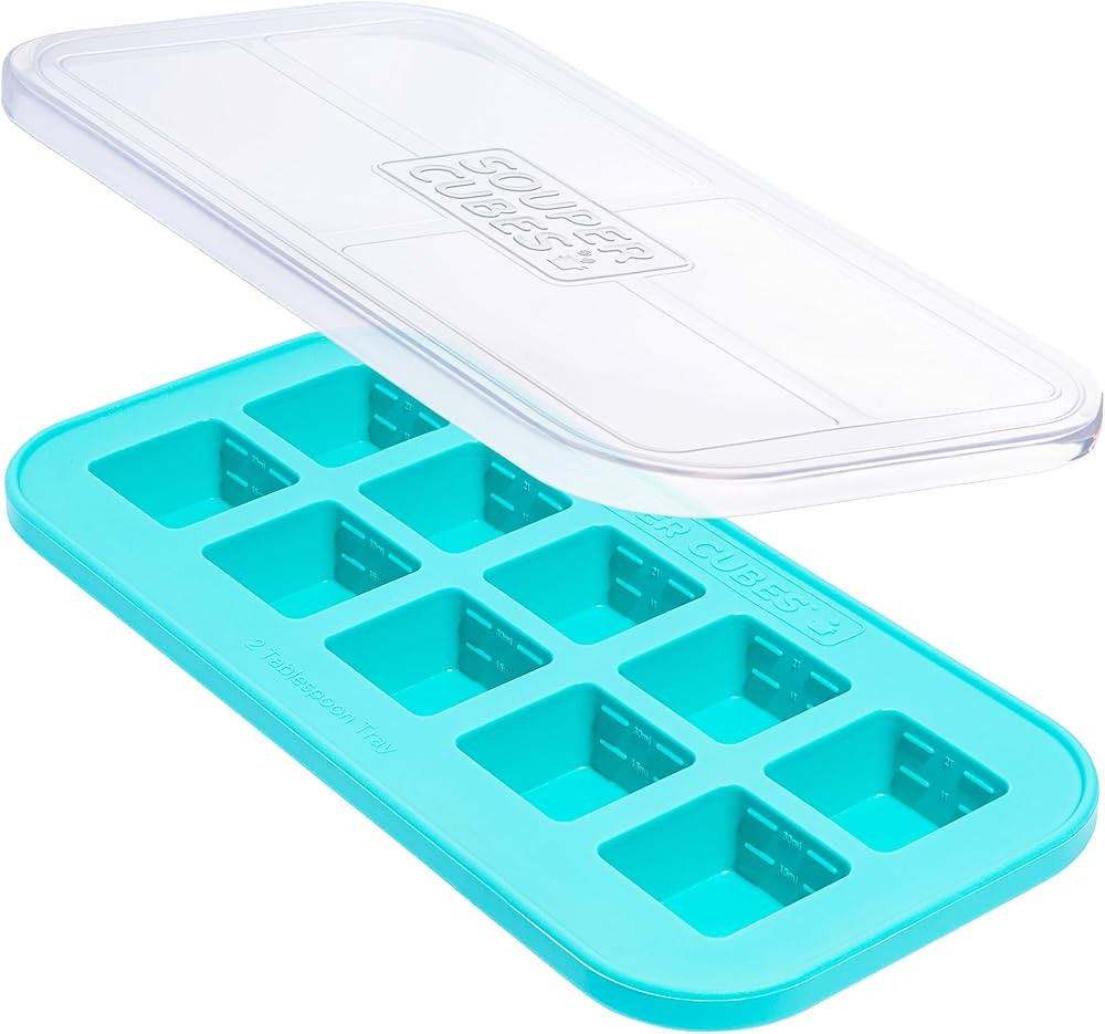 Souper Cubes 2 Tbsp Silicone Freezer Molds With Lids - Silicone Herb Freezer Molds - Silicone Fre... | Amazon (US)