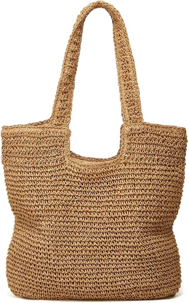 Straw Beach Tote Bag Hobo Bags Women Vintage Everything Summer Shoulder Beach Bag Cute Purse Work... | Amazon (US)