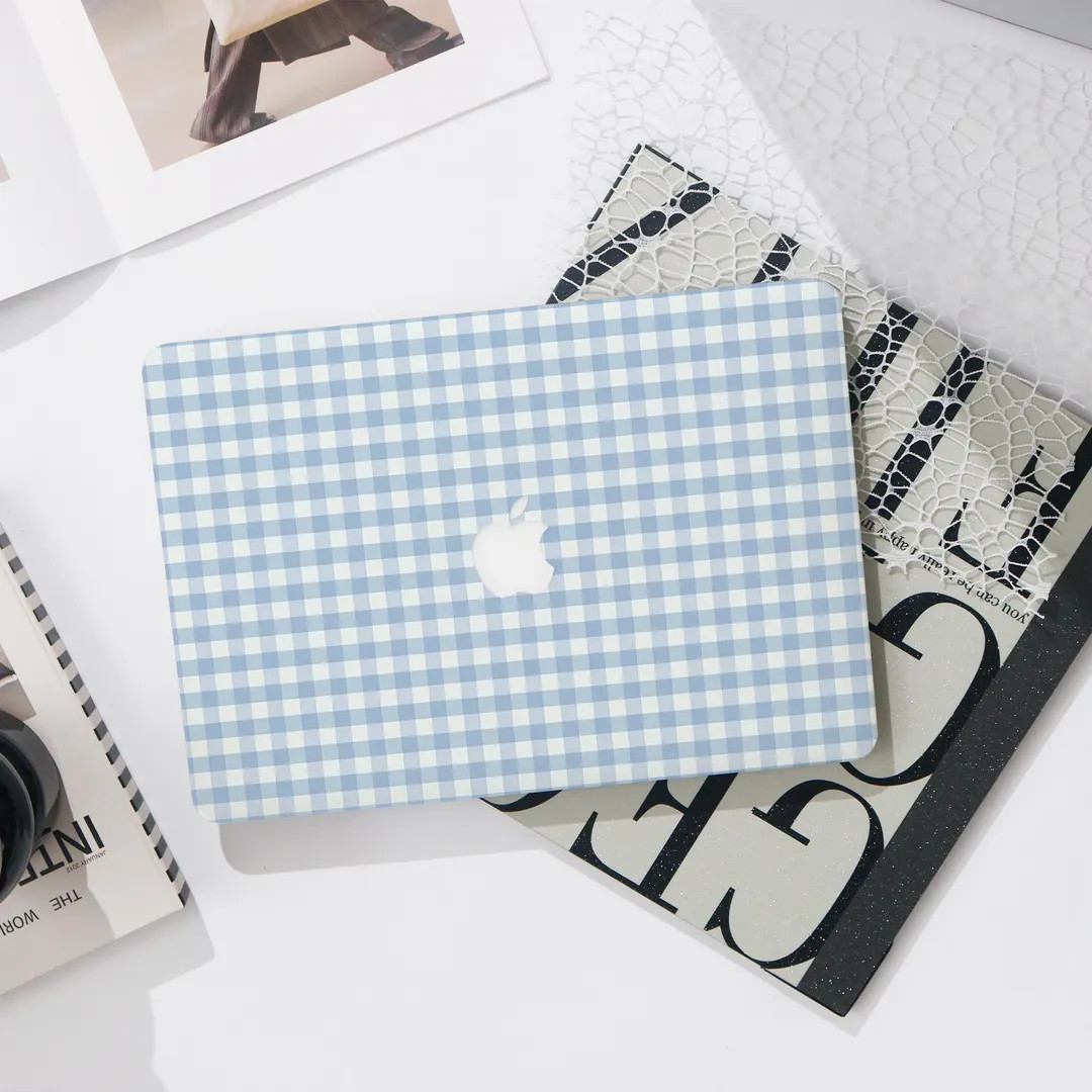 Gingham Pastel MacBook Pro 13 Inch Case | Hard Laptop Case for MacBook Air 13/11 Pro 13/14/15/16 ... | Etsy (US)