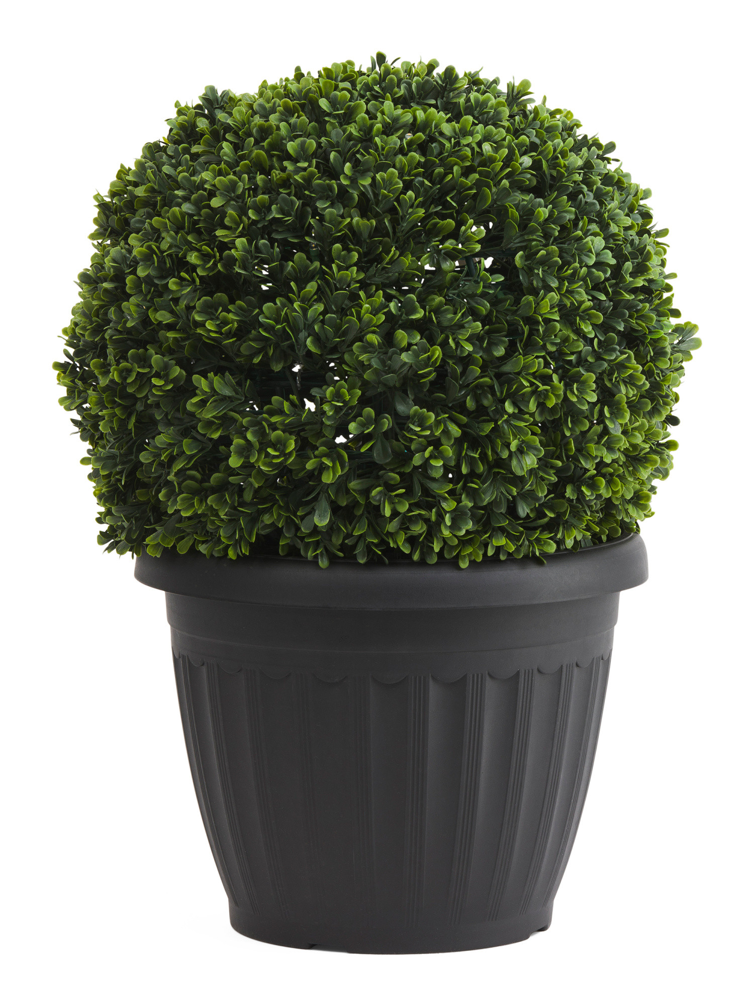 20in Uv Resistant Led Lit Boxwood Drop In Topiary | TJ Maxx