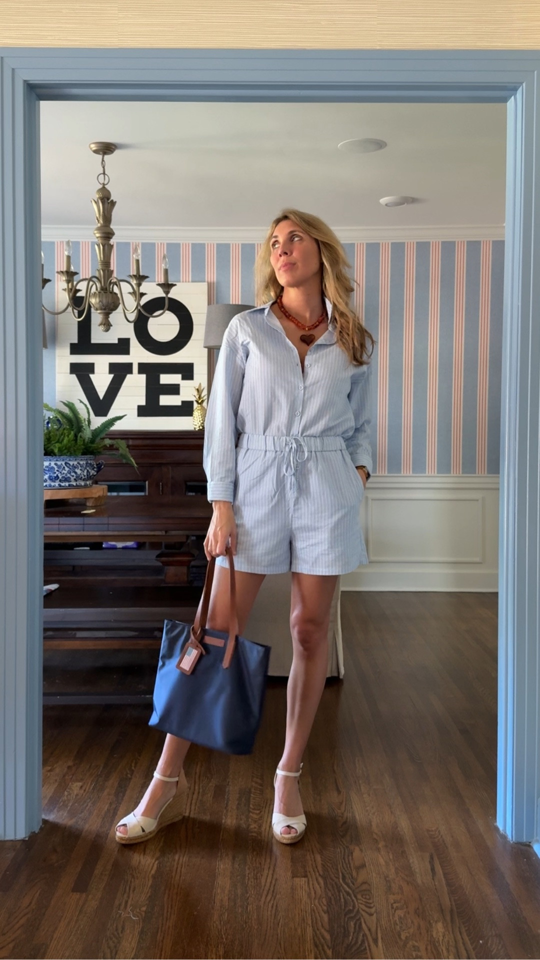 I’m loving this 2pc Amazon set! It’s made really well - the shorts are lined and have pockets and a drawstring waist. The top is heavy enough to not be see through, but light enough for summer - and the buttons are fabric covered. 

Both pieces could be worn separately too. The shorts would be so cute with a camisole or a white tank. 

I’m wearing a small and would say it fits true to size. If you want a more relaxed fit, you may want to size up.

#LTKOver40 #LTKootd