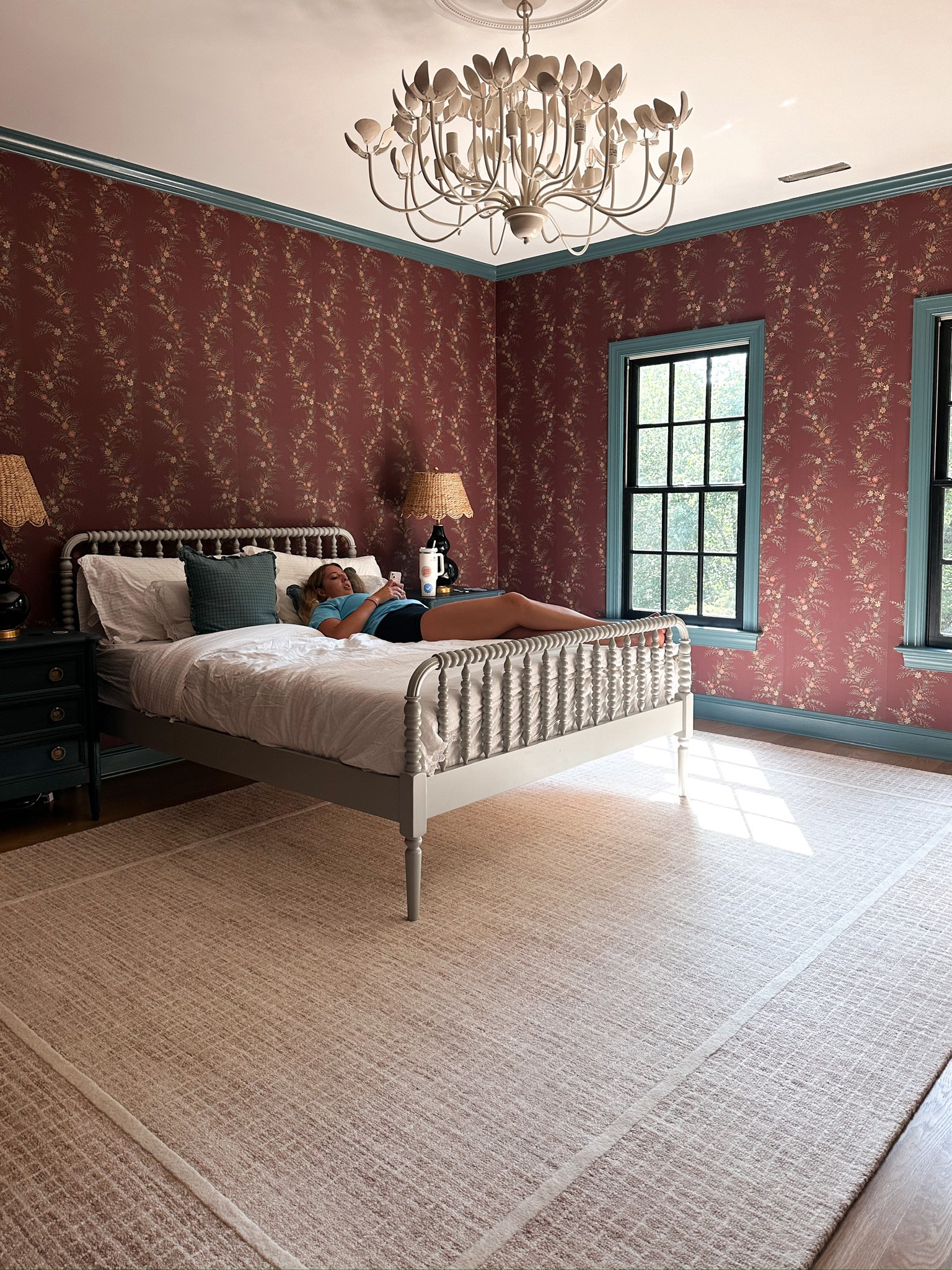 Greta’s room is still a work in progress but I love how it’s coming together! Linked everything plus some art I ordered for her room below 🫶🏻

Wallpaper, chandelier, ceiling medallion, area rug, spindle bed, blue nightstands, lamp shade wicker, throw pillow

#LTKKids #LTKFamily #LTKHome