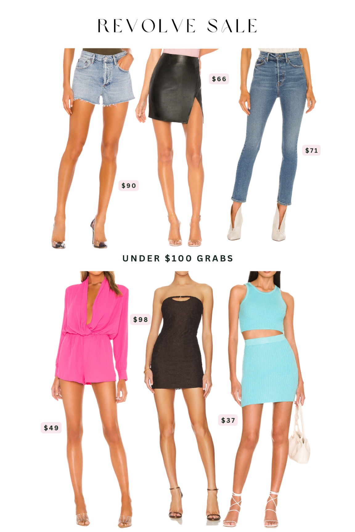 Revolve sale grabs! Under $100 spring finds. 

revolve l spring l spring outfit l dresses l spring dress l denim l under $100