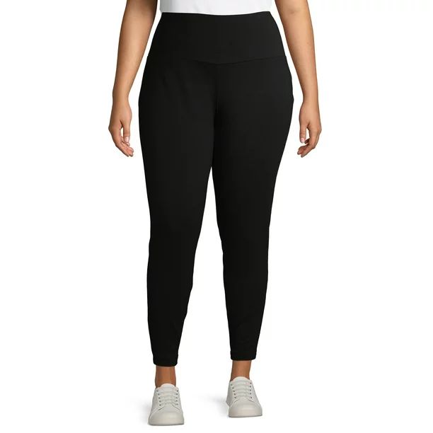 Terra & Sky Plus Size Soft Full Length Leggings - Walmart.com | Walmart (US)