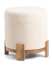 16in Boucle Ball Foot Ottoman | TJ Maxx